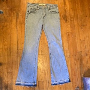 Light wash flare Levi jeans